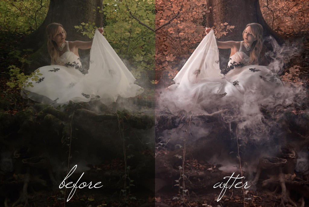 "Vanishing Memories" - before and after